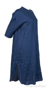 Loro Piana Abito Lindsie Solaire Linen Shift Dress