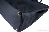 Black Saffiano Double Zip Large Tote