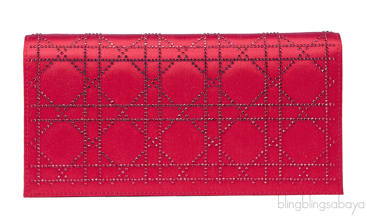 Red Strass Evening Shoulder Clutch