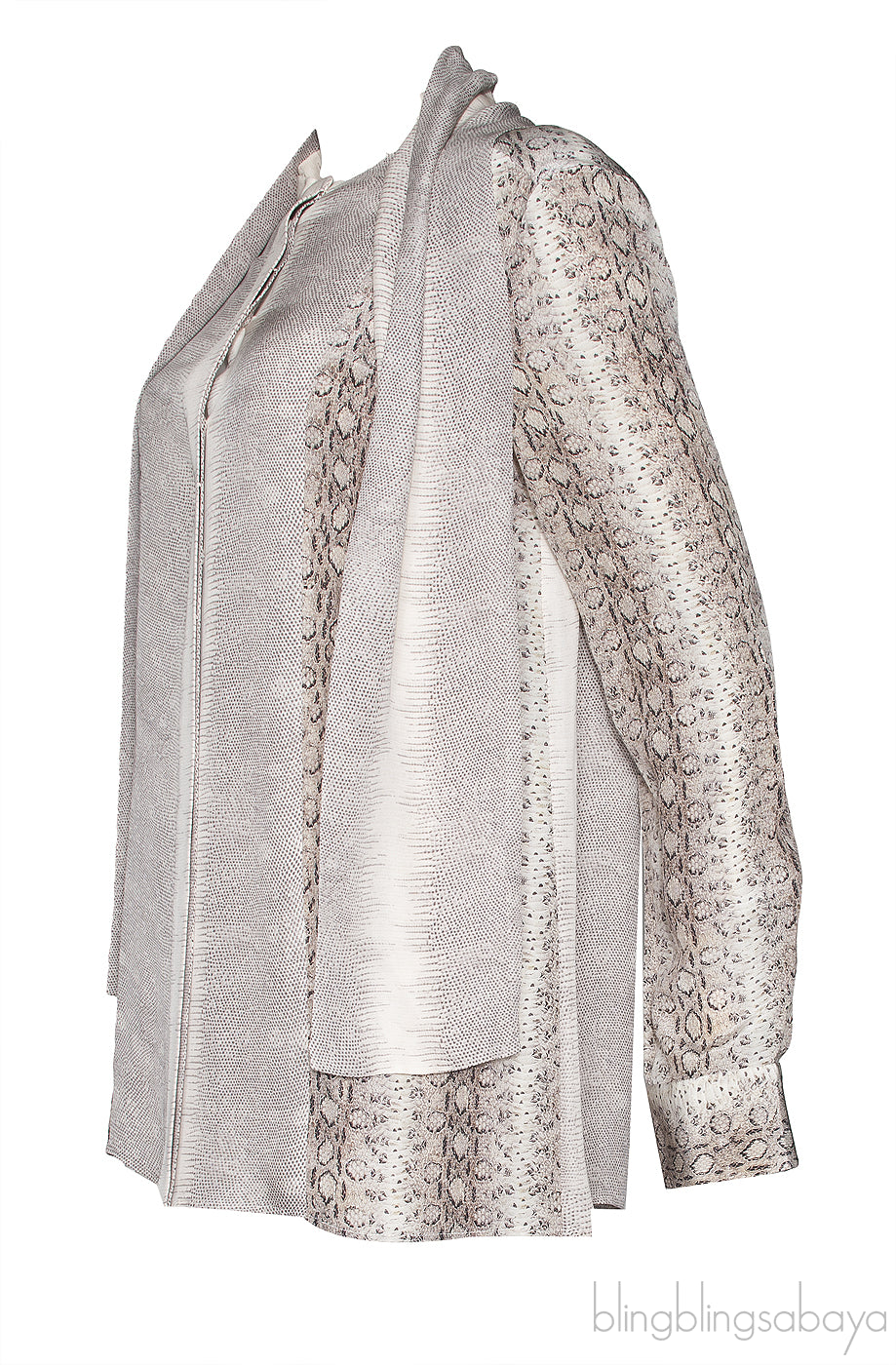Animal Print Silk Shirt
