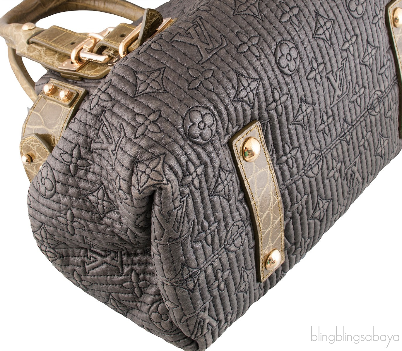 Louis Vuitton Monogram Motard Alligator Biker Bag