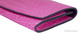 Bi-color Crocodile Leather Clutch*