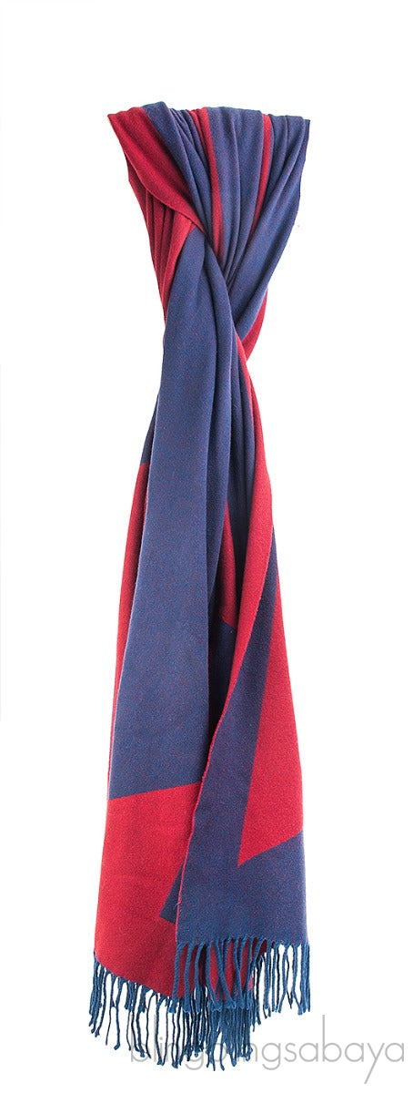 Red & Blue Blanket Throw