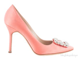 Coral Satin Hangisi Heels