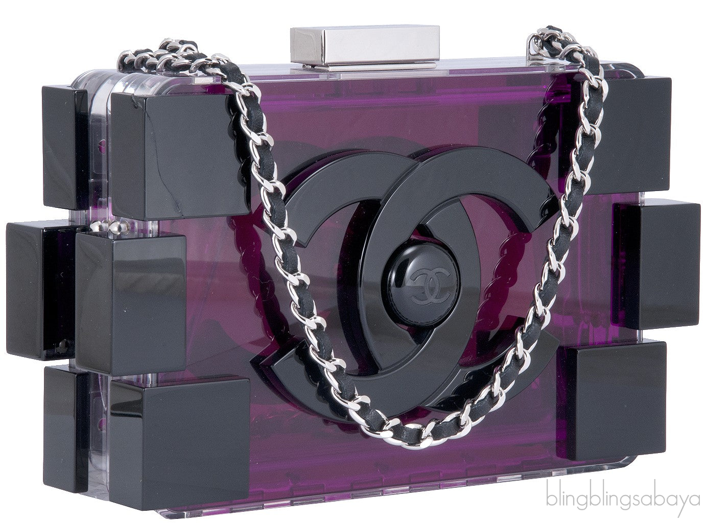 LEGO Purple Plexiglass Clutch Bag