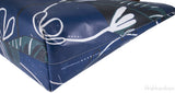 Blue Printed PVC Tote
