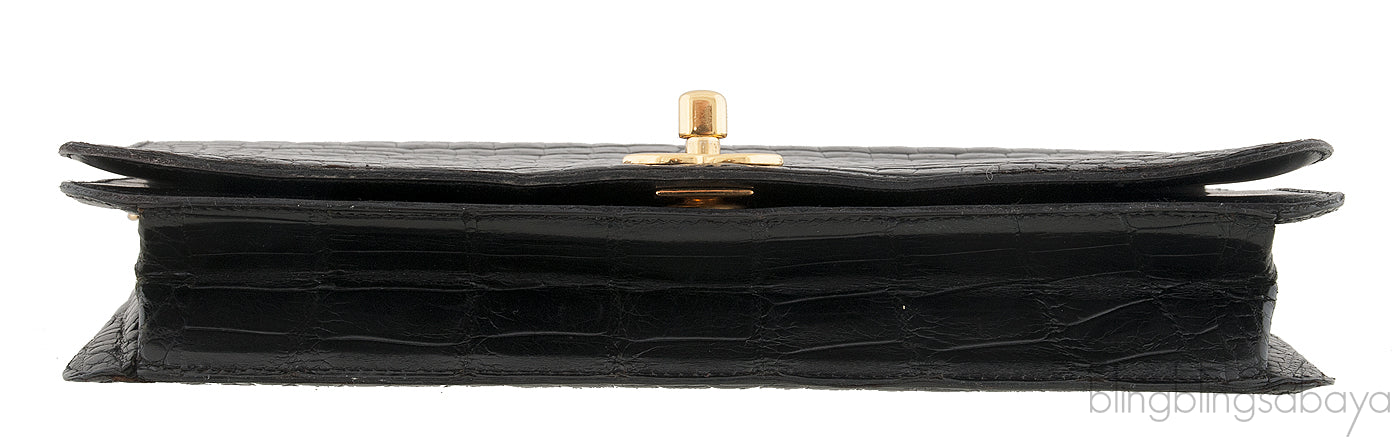 Vintage Crocodile WOC Clutch