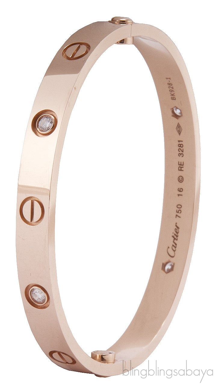 Rose Gold LOVE Diamond Bracelet