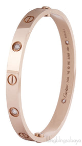 Rose Gold LOVE Diamond Bracelet