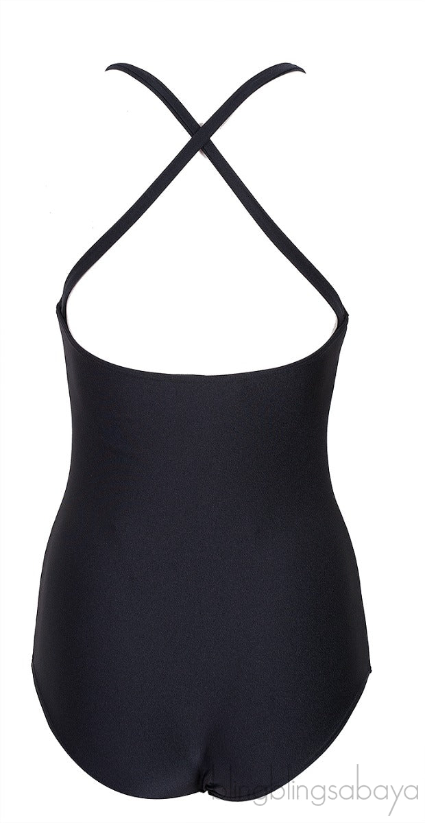 Black Sparkling Stretch Swimsuit