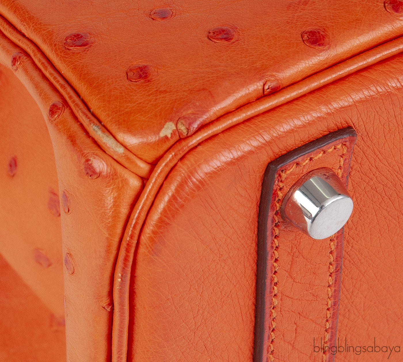 Hermes Birkin 30 Orange Ostrich PHW