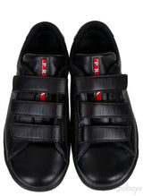 Black Velcro Strap Kids Sneaker 33