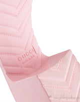 Pastel Pink Rubber Slide Sandals