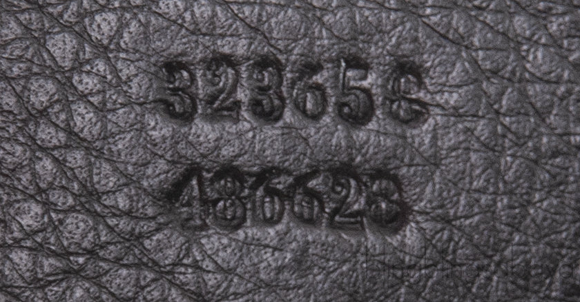 Gucci Black Printed Canvas Bamboo Shopper Tote