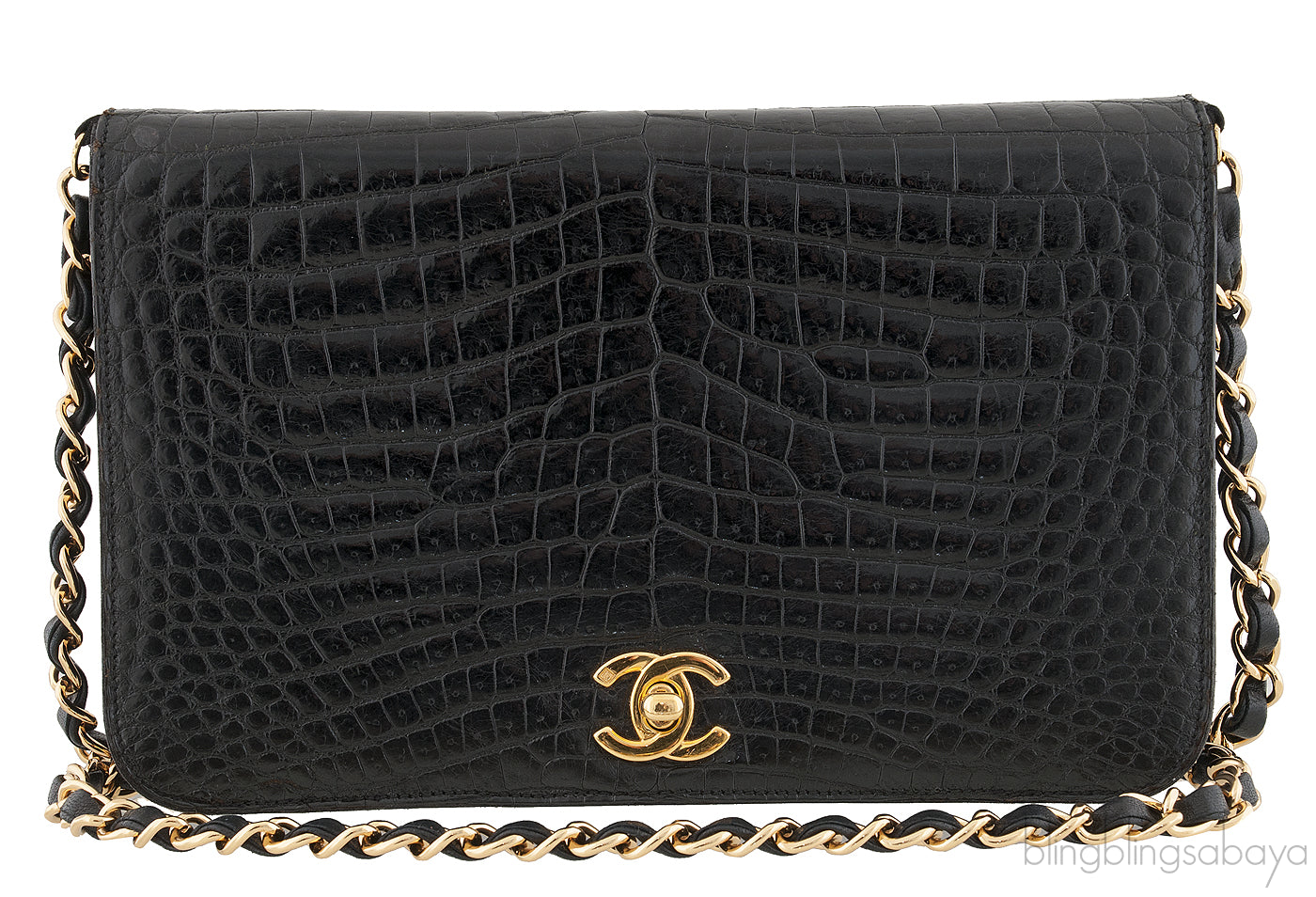 Vintage Crocodile WOC Clutch