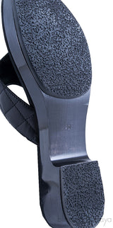 CC Logo Thong Quilted Sandals