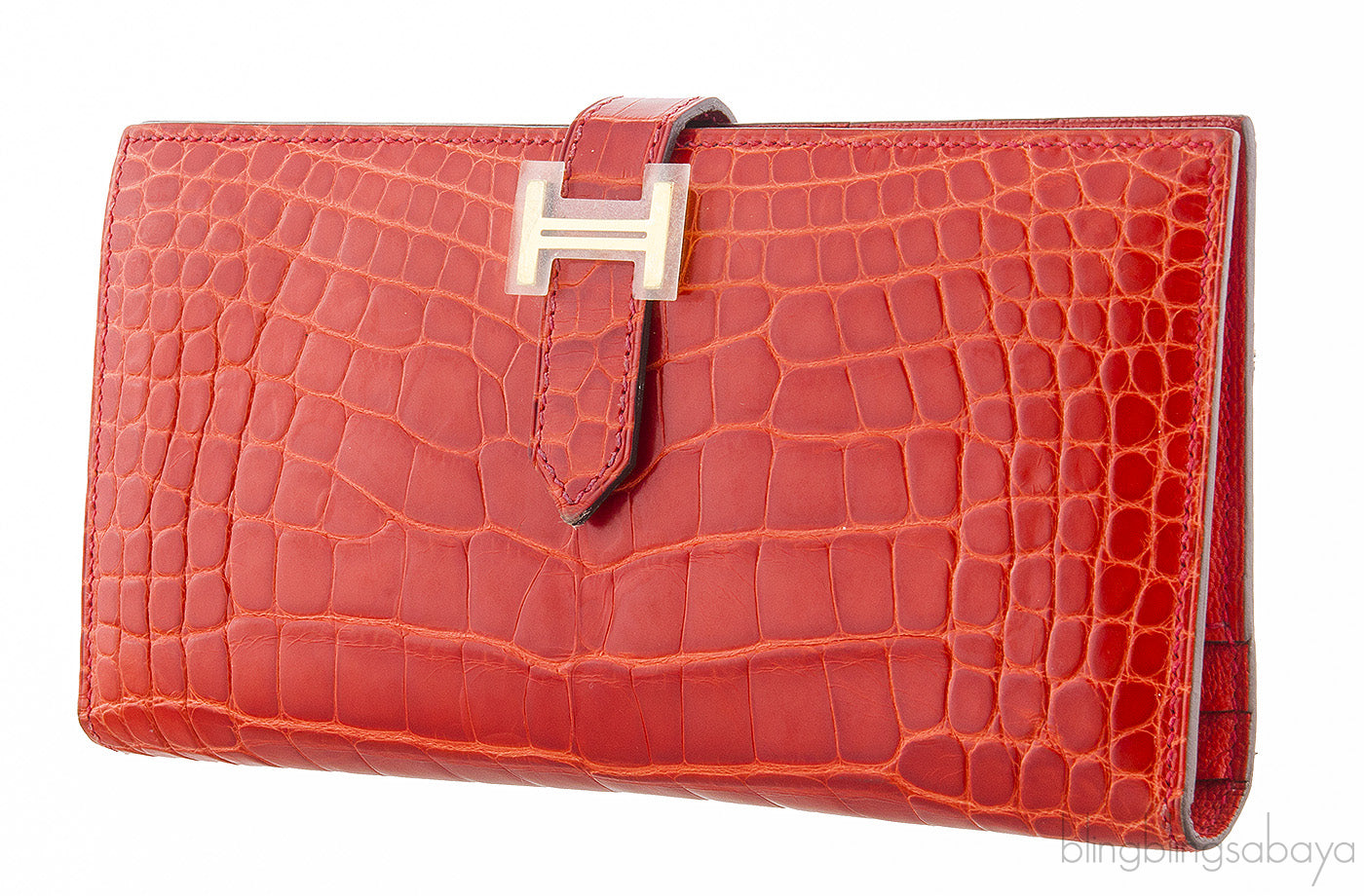 Geranium Bearn Crocodile Wallet
