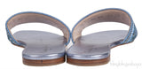 Dway Blue Grey Crystal Flat Slide