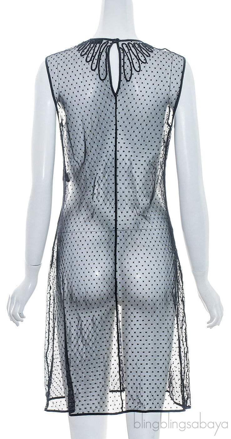 Polka Dot Sheer Camisole Dress