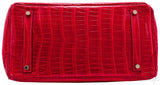 Birkin 35 Red Braise Shiny Croco