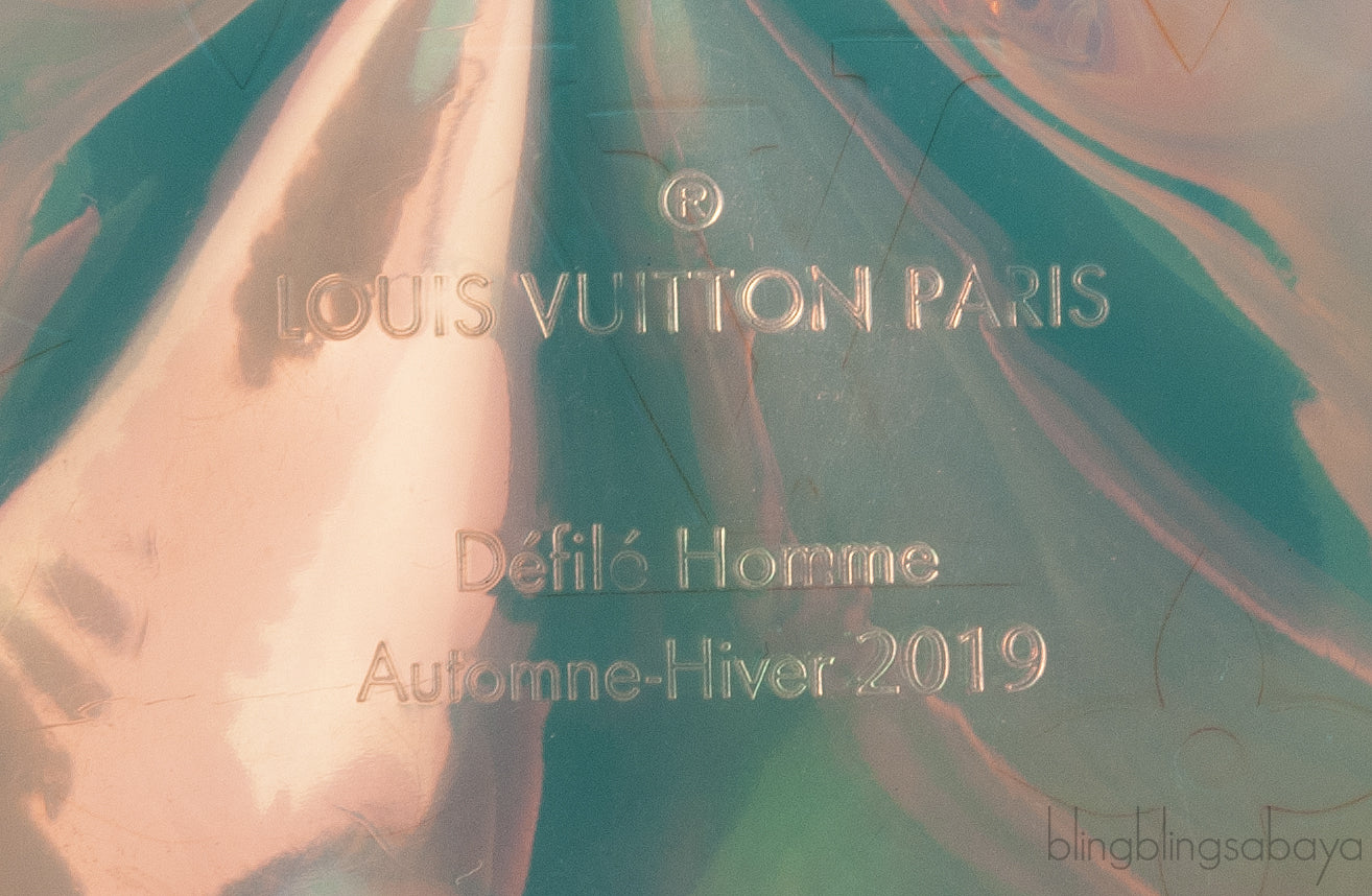 Virgil Prism Monogram Hologram Wristlet Bag