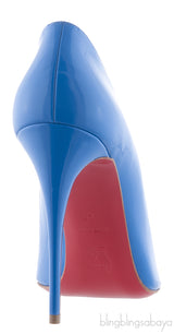 Pigalle Follies 100 Patent Blue heels