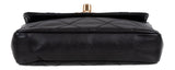 Chanel Black Quilted Leather Vintage Classic Chain Belt Bag