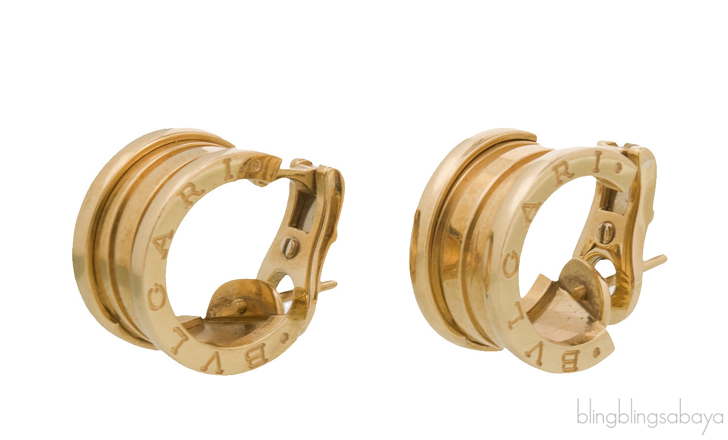 B.Zero1 Yellow Gold Hoops Earrings