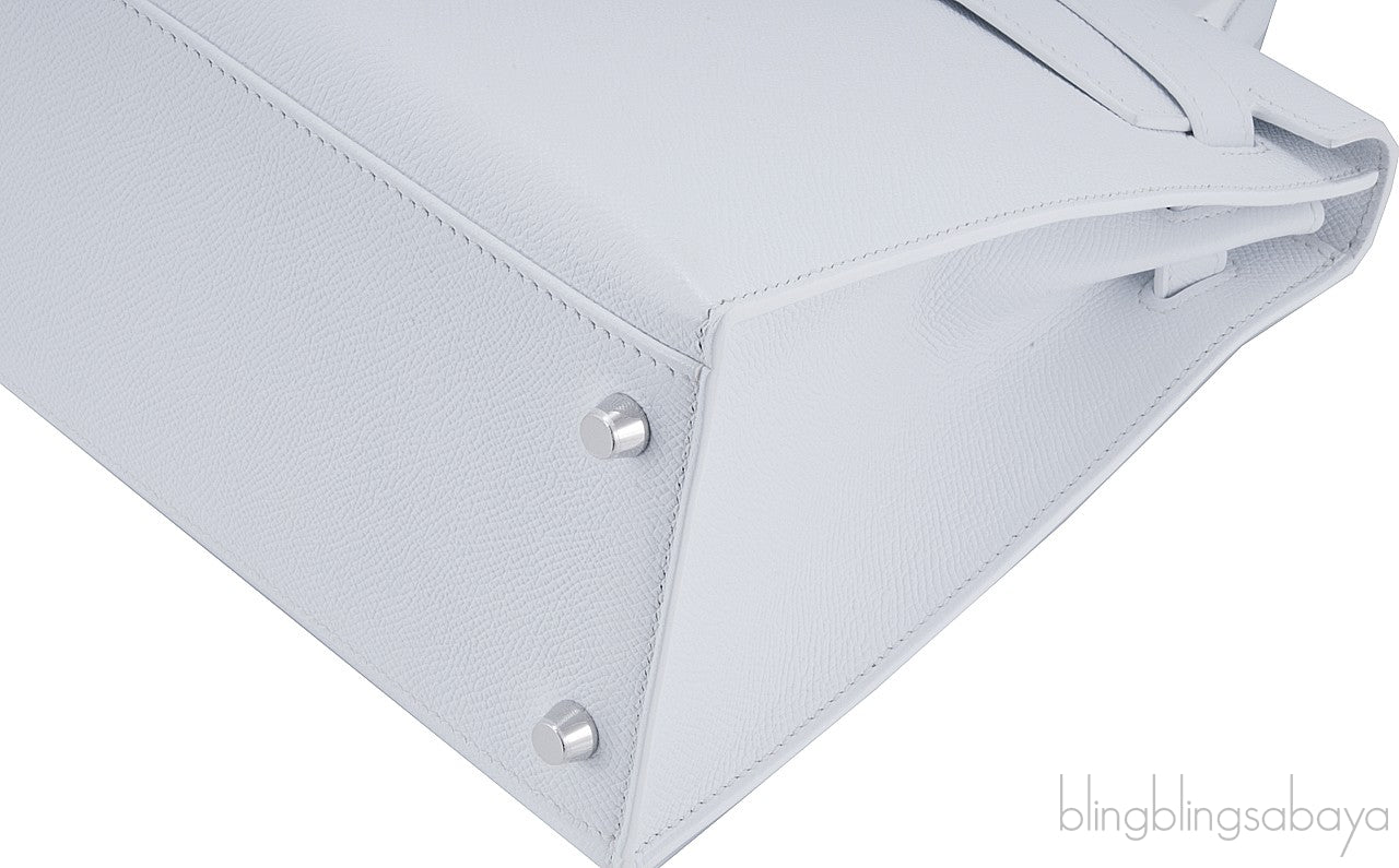 Kelly 32 White Epsom Sellier