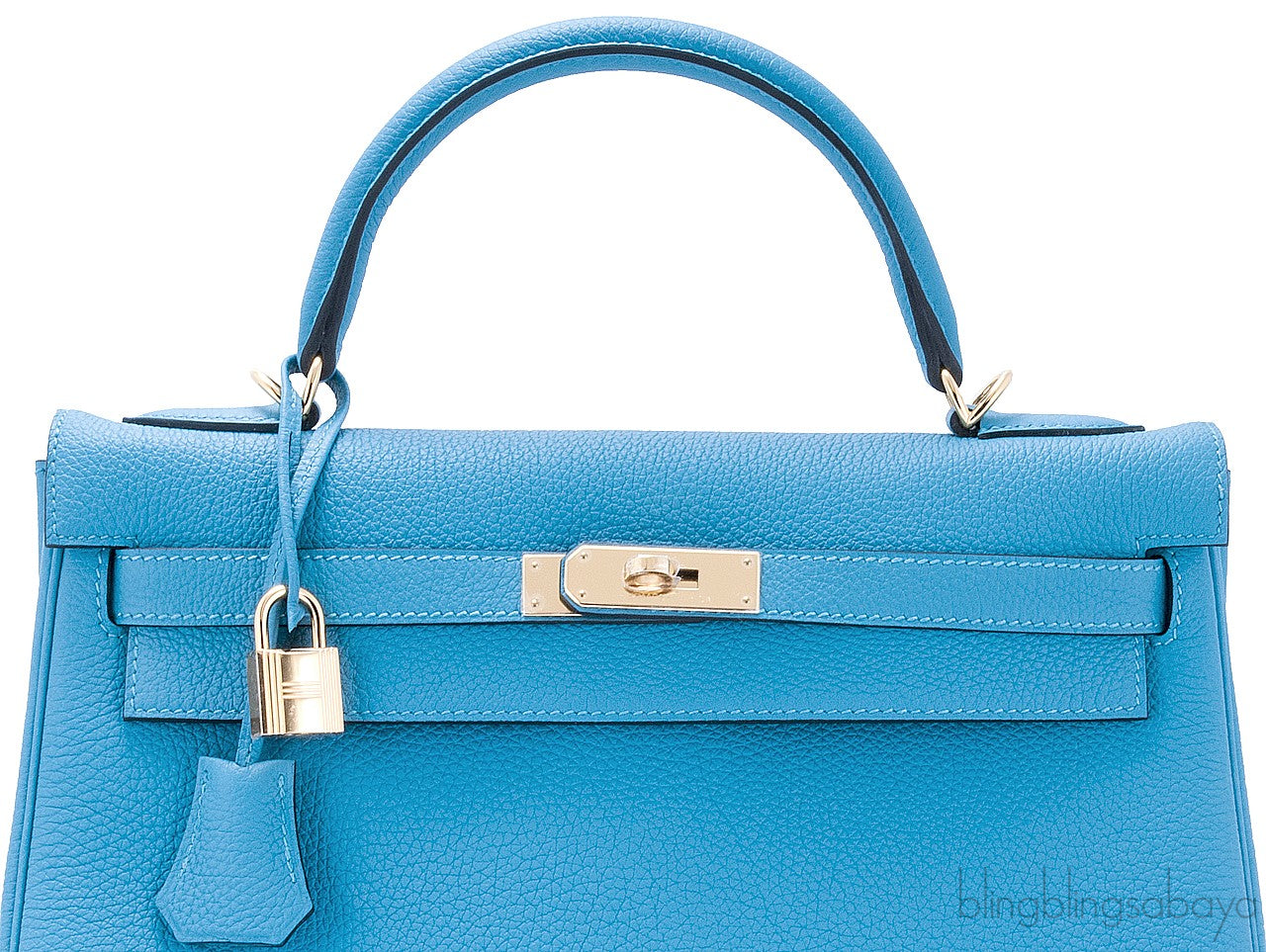 Kelly 32 Blue Turquoise Togo GHW