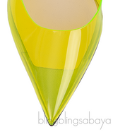 Jimmy Choo Bing Green PVC 100 mm Crystal