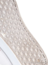 White & Red Velcro Strap Kids Sneaker 32