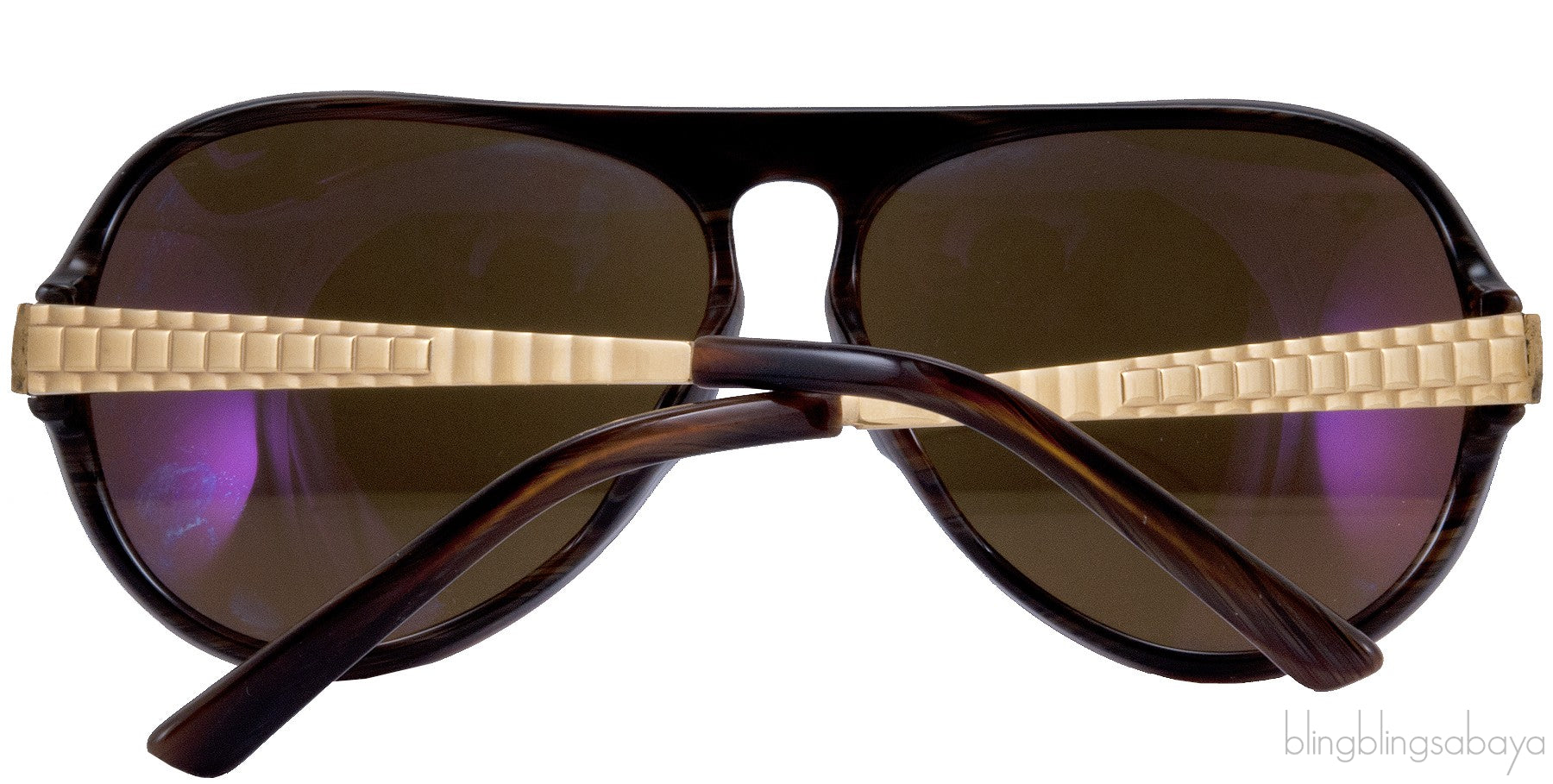 Gold Aviator Sunglasses