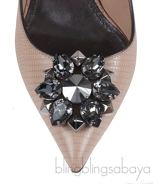 Dolce & Gabbana Kate Iguana Crystal Embellished Pump