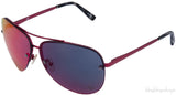 Red Slim Graduated Sunglasses