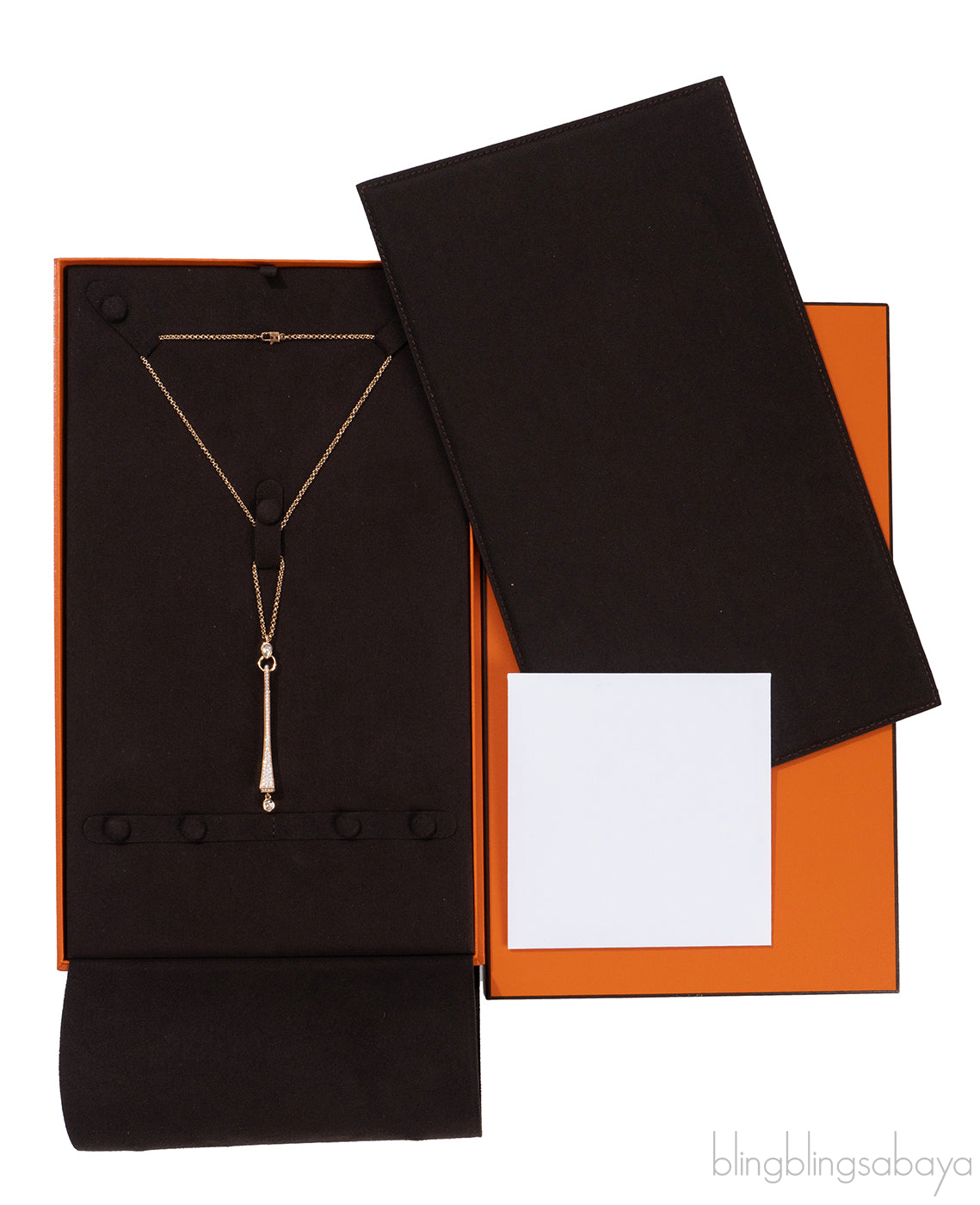 Hermes Clou de Forge Rose Gold Diamond Pendant