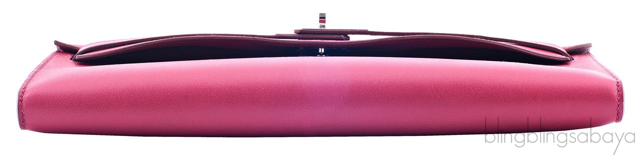 Kelly Cut Red Swift Clutch
