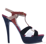 Multicolor Tribute T-strap Sandals