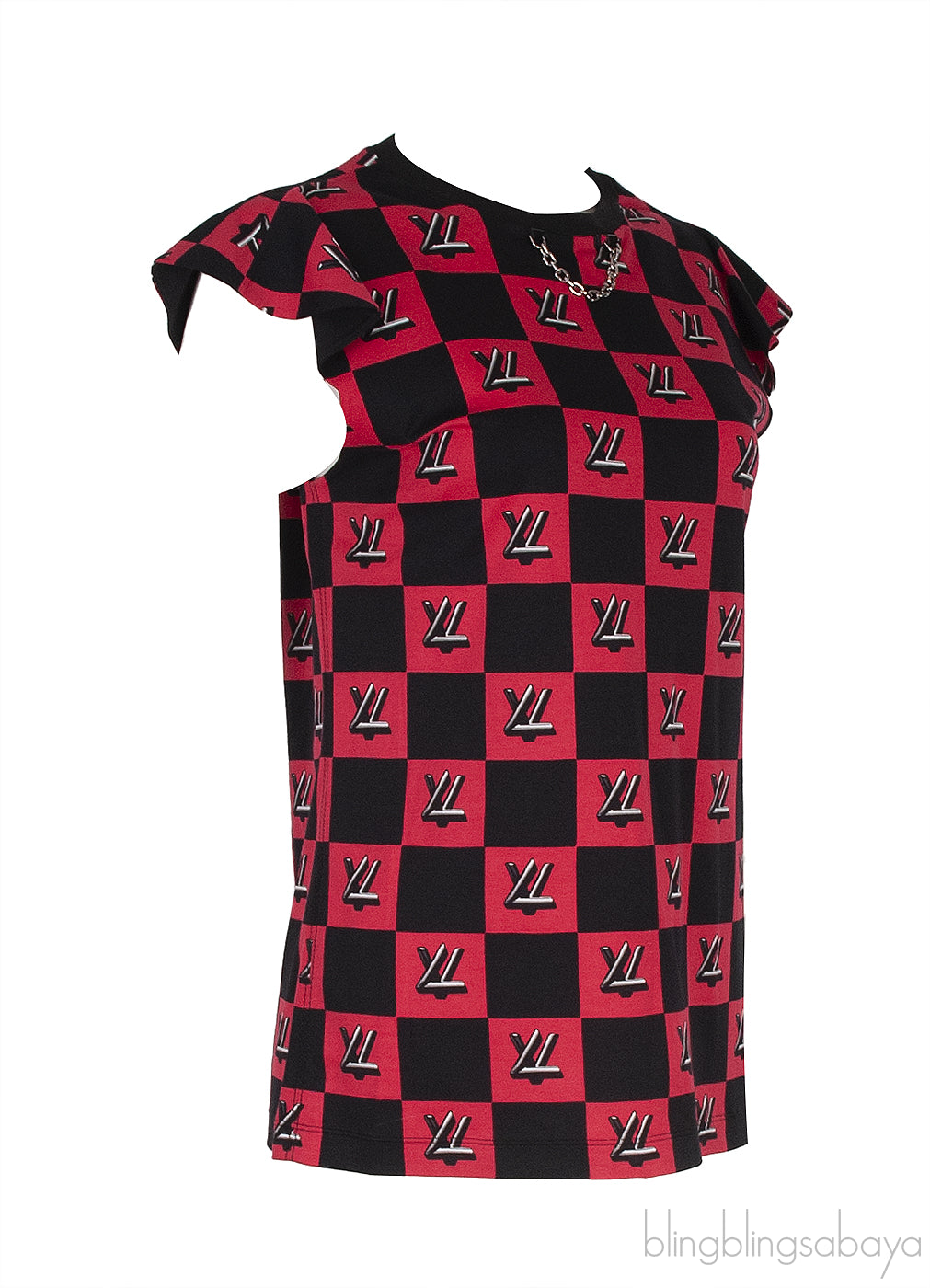 Logo Printed Chain Blouse