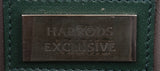 Crystal Embellished Horsebit Green Crocodile Mini Clutch