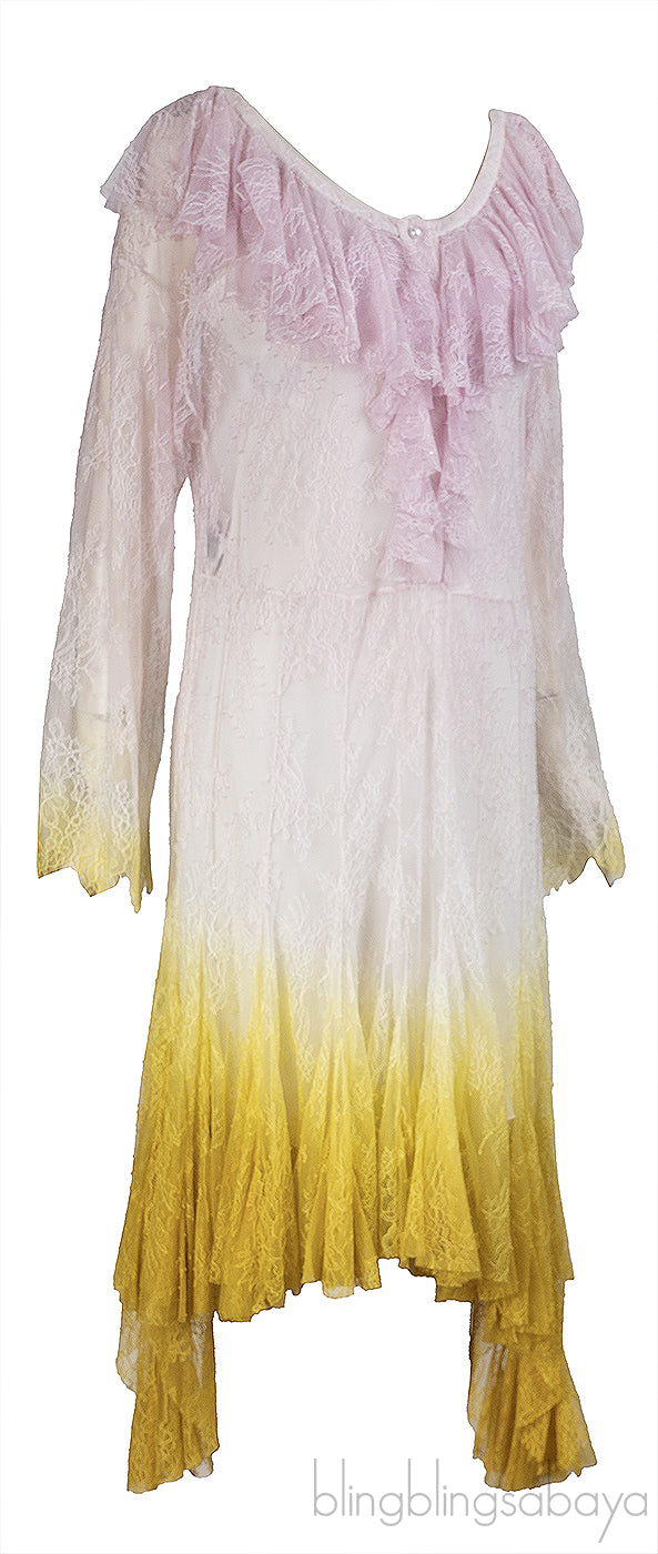 Philosophy Di Lorenzo Serafini Gradient Lace Dress