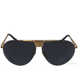 Linda Farrow LFL461 Black & Gold Aviator Sunglasses