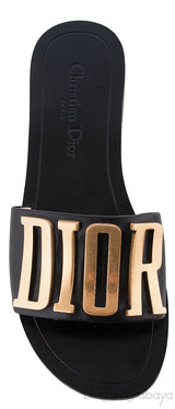 Diorevolution Black Leather Mule