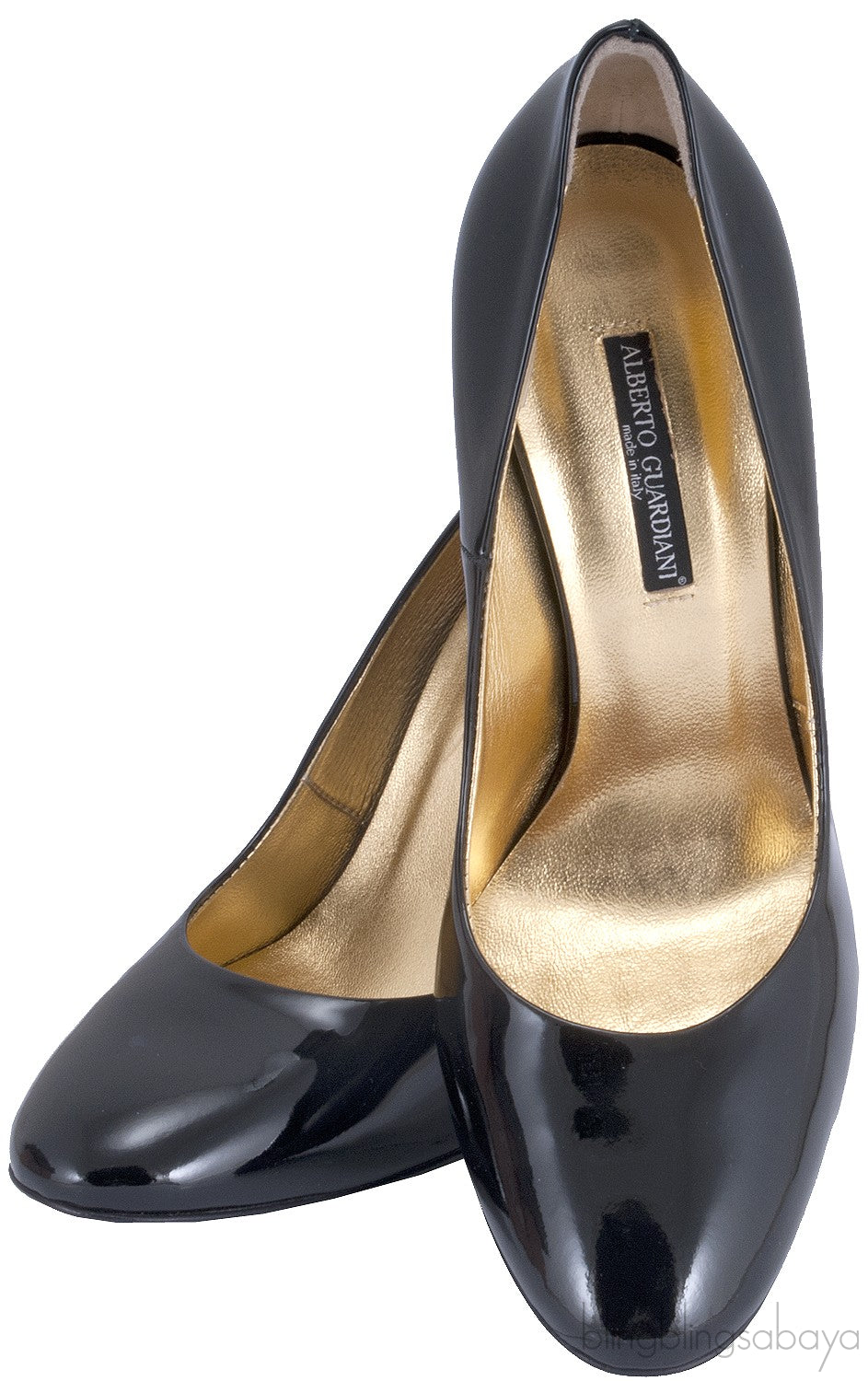 Black Patent Lipstick Heels
