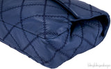 Ultimate Stitch Navy Flap Bag