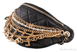 Lambskin Quilted Chain Belt Bag
