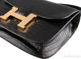 Vintage Constance Black Crocodile