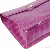 Tiffany & Co. Purple Cornelia Crocodile Shoulder Bag