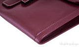 Jige Burgundy Box Clutch