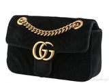 Marmont Black Velvet Mini Bag